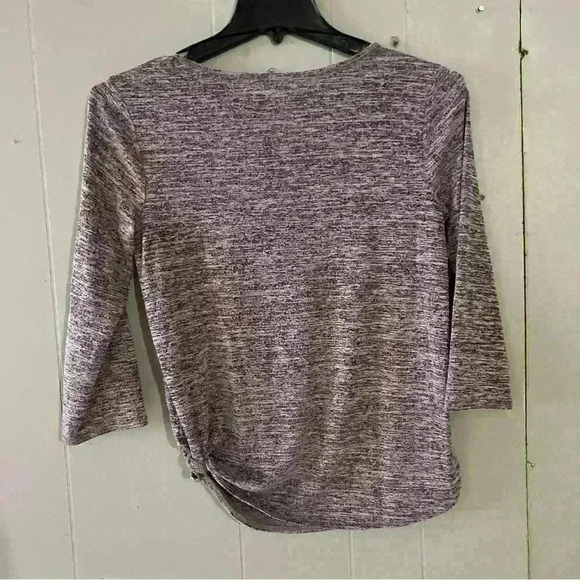 Van Heusen Women’s Short Sleeve Shirt Purple Size XS - Picture 3 of 3